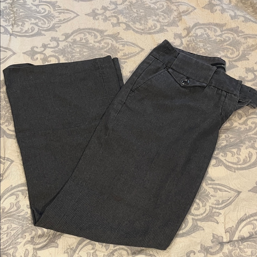 Willi Smith Denim-Look Pinstripe Trousers, “Kate”, size 4